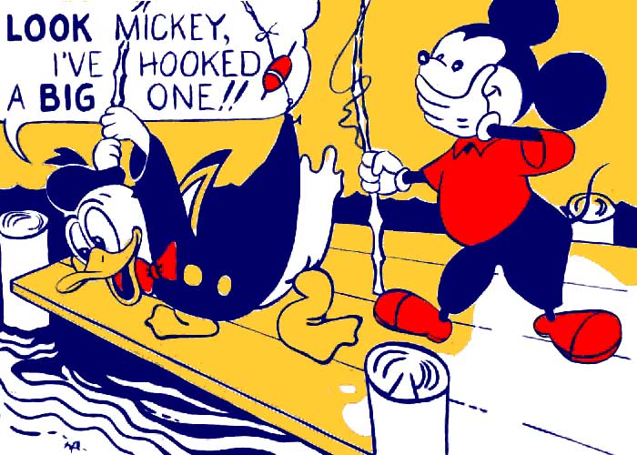 Look Mickey, Roy Lichtenstein pop art