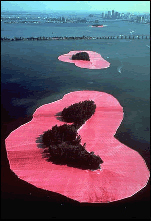 Island surrounded, Christo et Jeanne-Claude