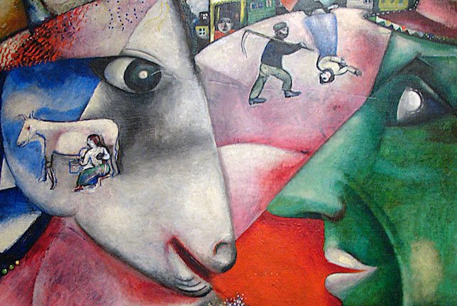 Marc Chagall, Moi et le village, 1911