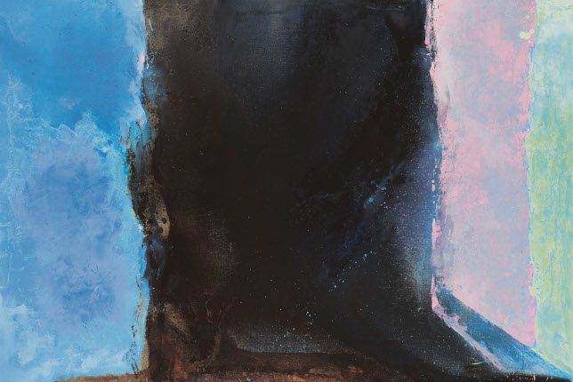 Zao Wou Ki , l'Hommage à Matisse, tableau abstrait donné au Musée d'art moderne de Paris par la femme de l'artiste
