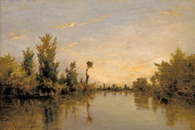 Charles-François Daubigny, Ufer der Seine, 1851