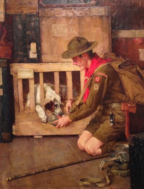 Norman Rockwell, A Good Scout, 1935
