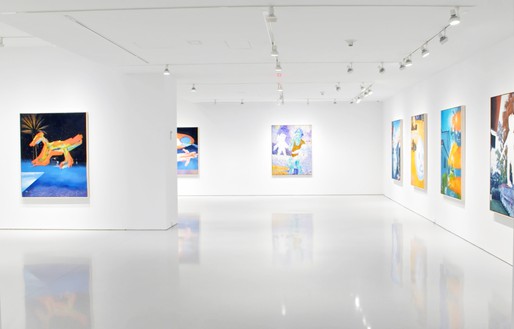 The exhibition  ‘Young Twitchy’ by Harmony Korine at Gagosian in New York, 2019