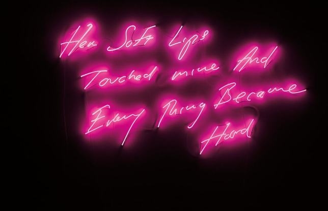 Tracey Emin, Her Soft Lips Touched Mine and Every Thing Became Hard, 2008