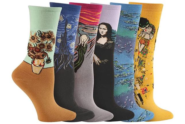 Artistic gifts - arty socks