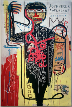Basquiat, Versus Medici, 1982, top 10 famous art pieces
