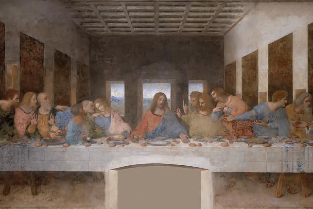 Famous Bible stories - The Last Supper by Leonardo Da Vinci