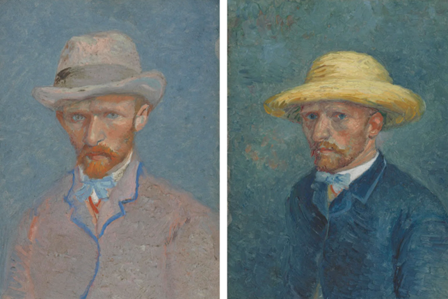 Amour dans l'histoire de l'art, Autoportrait de Van Gogh, portrait de Théo Van Gogh