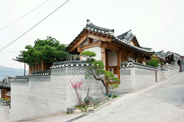 A traditional Korean Hanok house