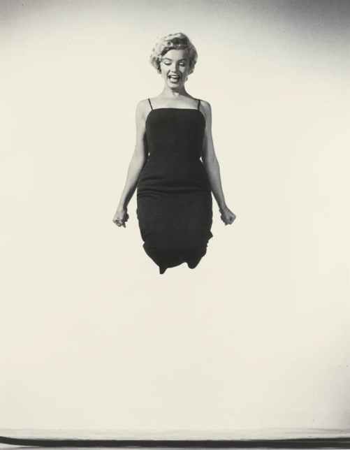 Marilyn Monroe Jumping, 1959, by Philippe Halsman