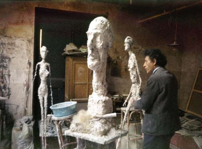 Alberto Giacometti in his studio, 1959