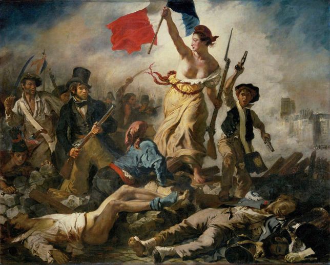 La Liberté guidant le peuple, Eugène Delacroix, 1830, Images de la révolution française