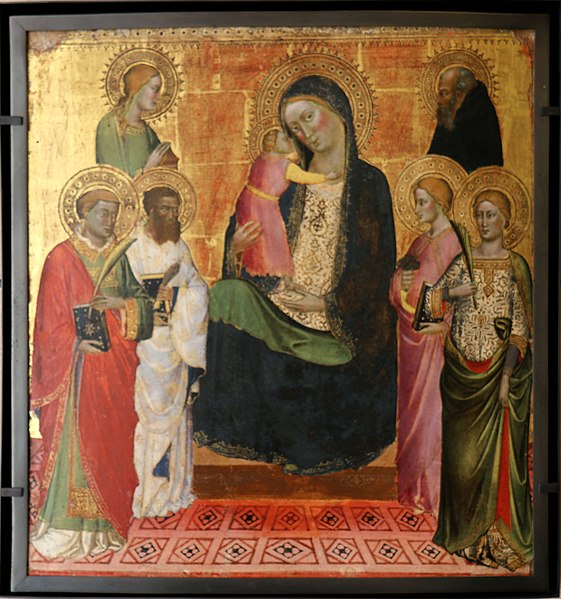 La vierge et l'enfant avec six saints, Mariotto di Nardo
