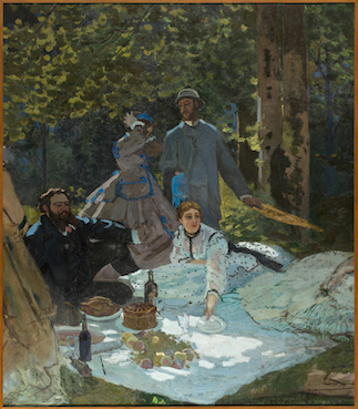 Claude Monet, Le Déjeuner sur l'herbe, 1865-1866, © Musée d’Orsay