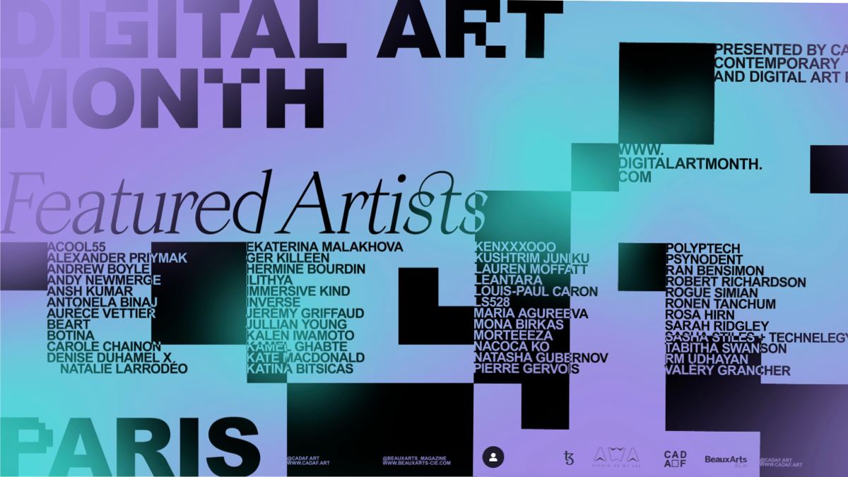 Tout ce que vous devez savoir sur CADAF et le Digital Art Month