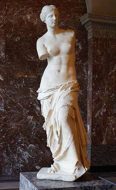 The marble sculpture of Aphrodite, Venus de Milo