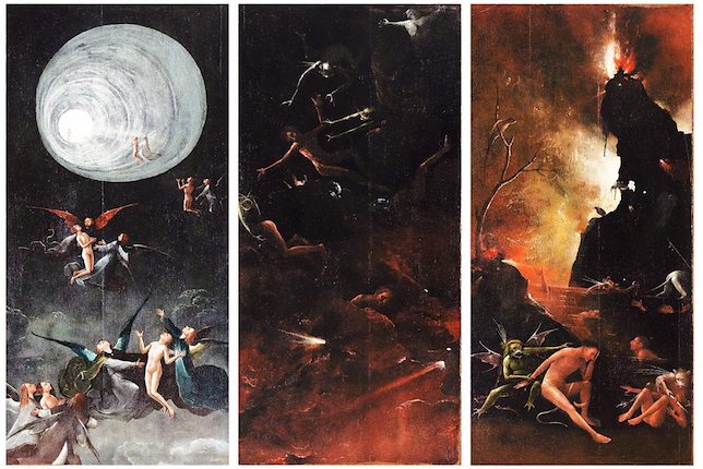 Hieronymus Bosch, Visions of Hereafter, 1490 © Museo di Palazzo Grimani, Venezia