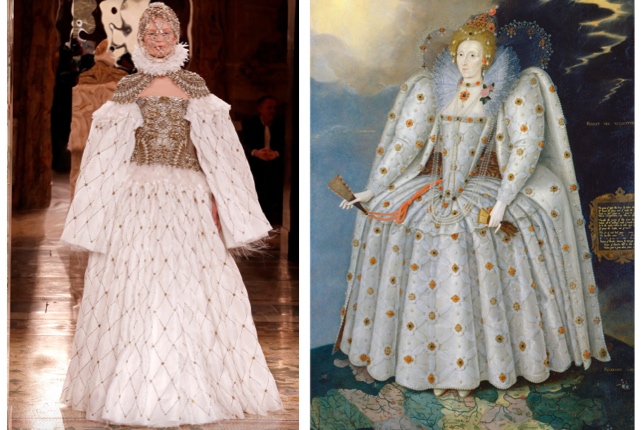 art de la renaissance reine elizabeth I alexander mcqueen robe