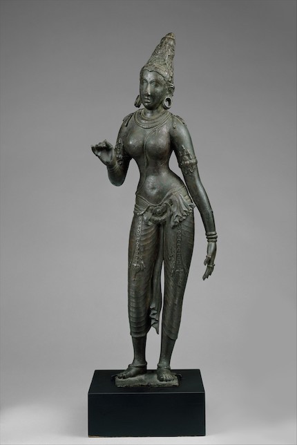 Artiste inconnu, Parvati debout, c. premier quart du 10ème siècle, sculpture en bronze asiatique © The MET