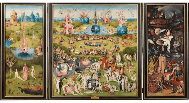 Le Jardin des délices de Hieronymous Bosch, peinture à l'huile