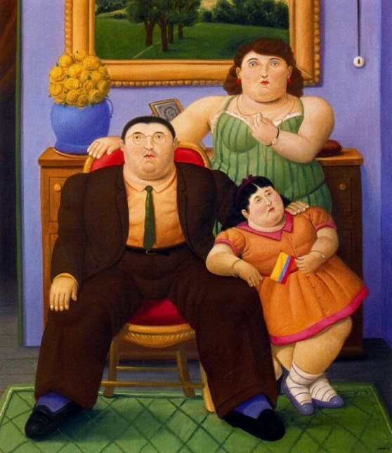 Fernando Botero, Colombian family, 1999