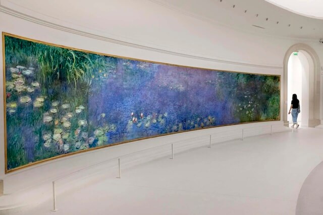 Monet's paintings of expansive landscape scenes