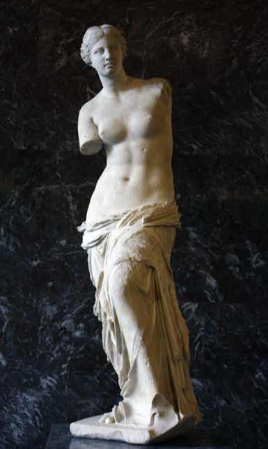 Alexandros of Antioch, Venus de Milo, circa 125 BC © Wikipedia
venus in art