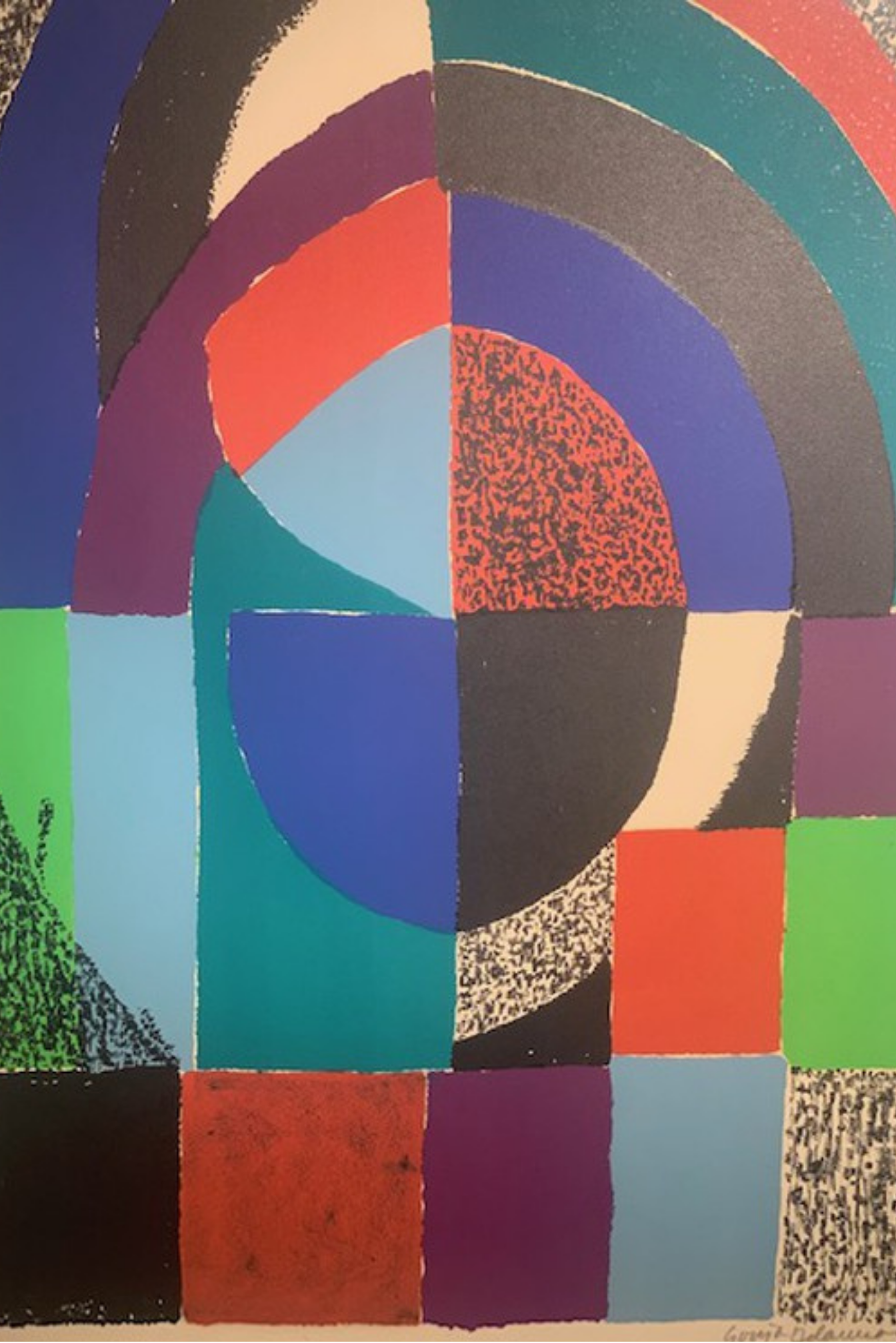 Sonia Delaunay, Cathedrale, 1971